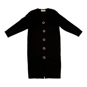 VTG Spenser Jeremy Womens 100% Wool Black Open Button Dress  Classic Size 8